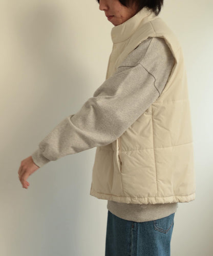 帶抽繩墊肩馬甲