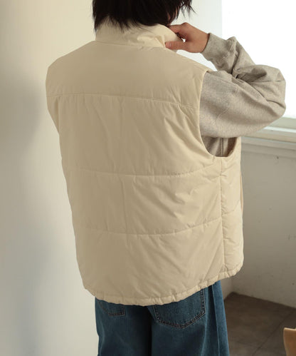 帶抽繩墊肩馬甲