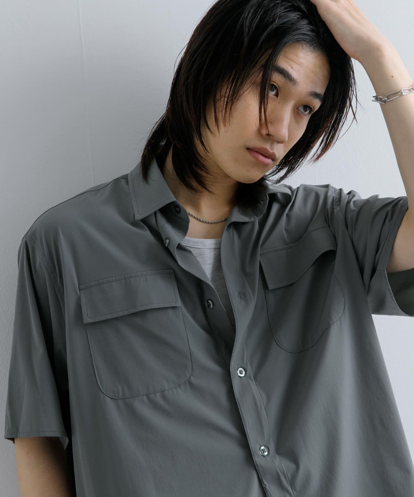 『UR TECH MoLight』雙口袋襯衫（五分袖）