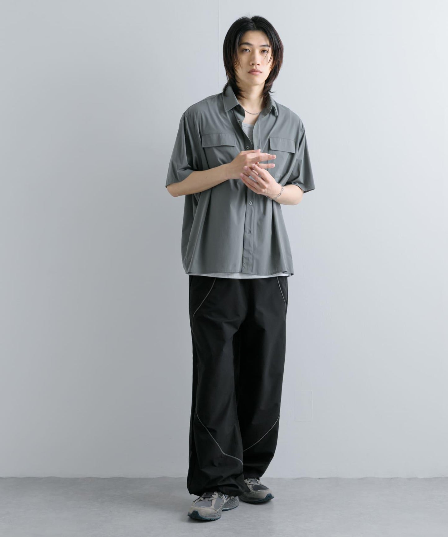 『UR TECH MoLight』雙口袋襯衫（五分袖）