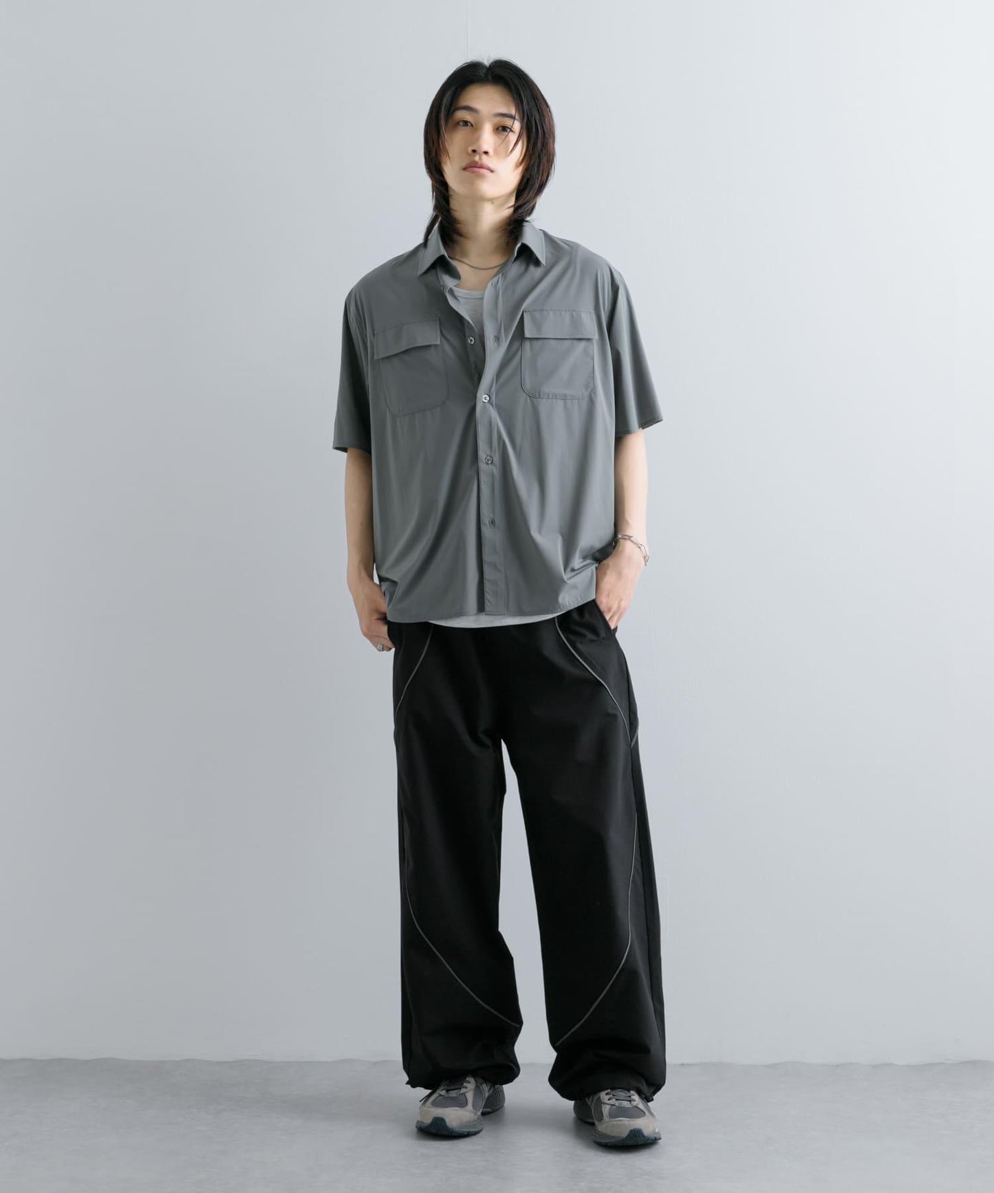 『UR TECH MoLight』雙口袋襯衫（五分袖）