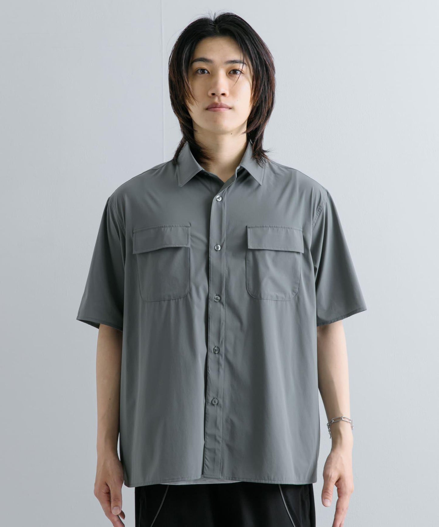 『UR TECH MoLight』雙口袋襯衫（五分袖）