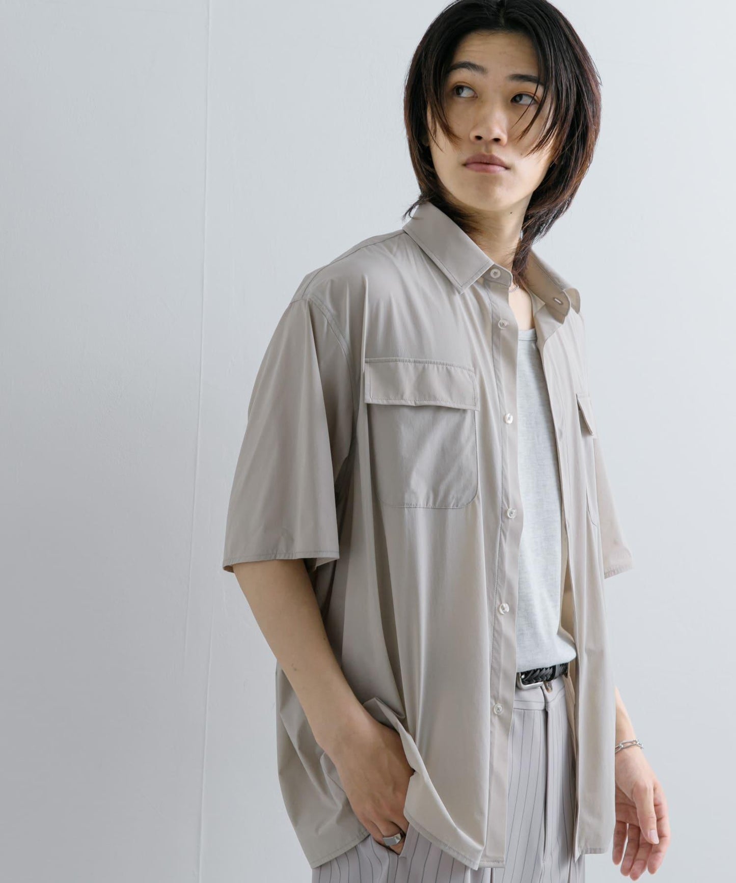 『UR TECH MoLight』雙口袋襯衫（五分袖）