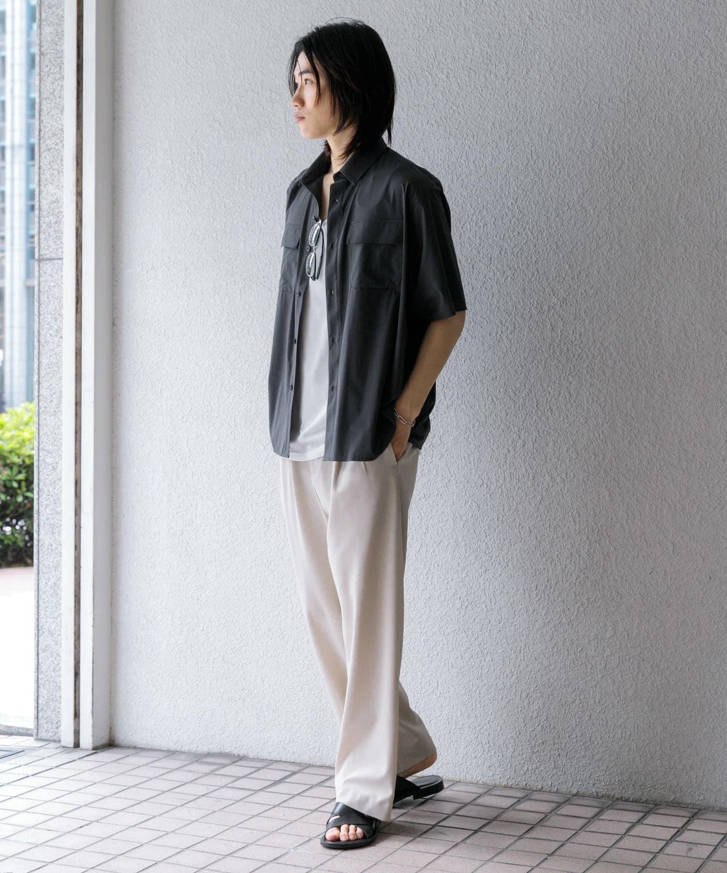 『UR TECH MoLight』雙口袋襯衫（五分袖）