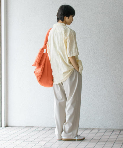 佩斯利印花開領襯衫（五分袖）