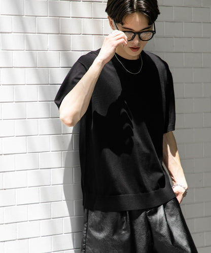 圓領針織短袖T恤