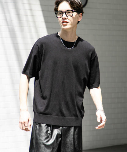 圓領針織短袖T恤