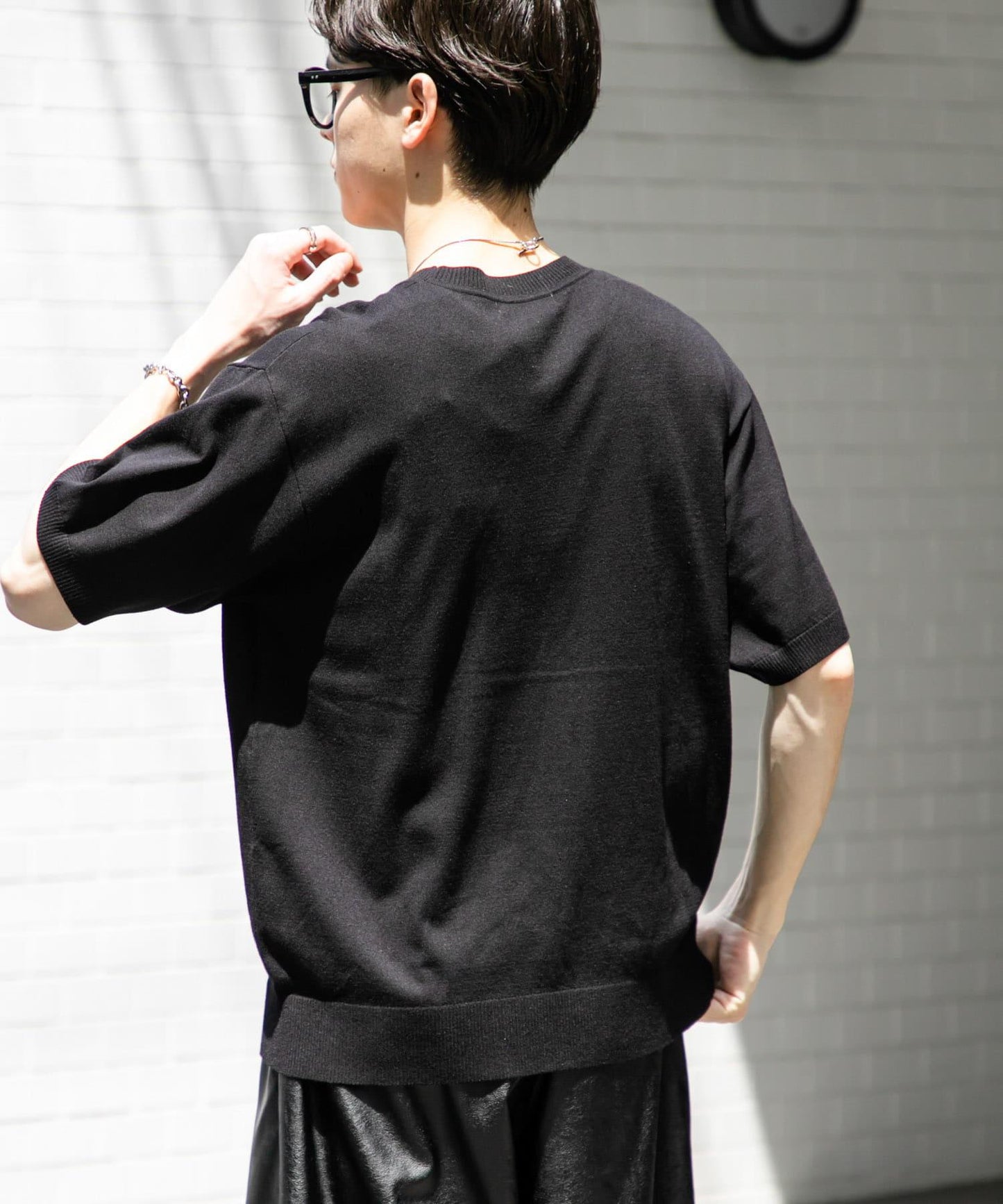 圓領針織短袖T恤