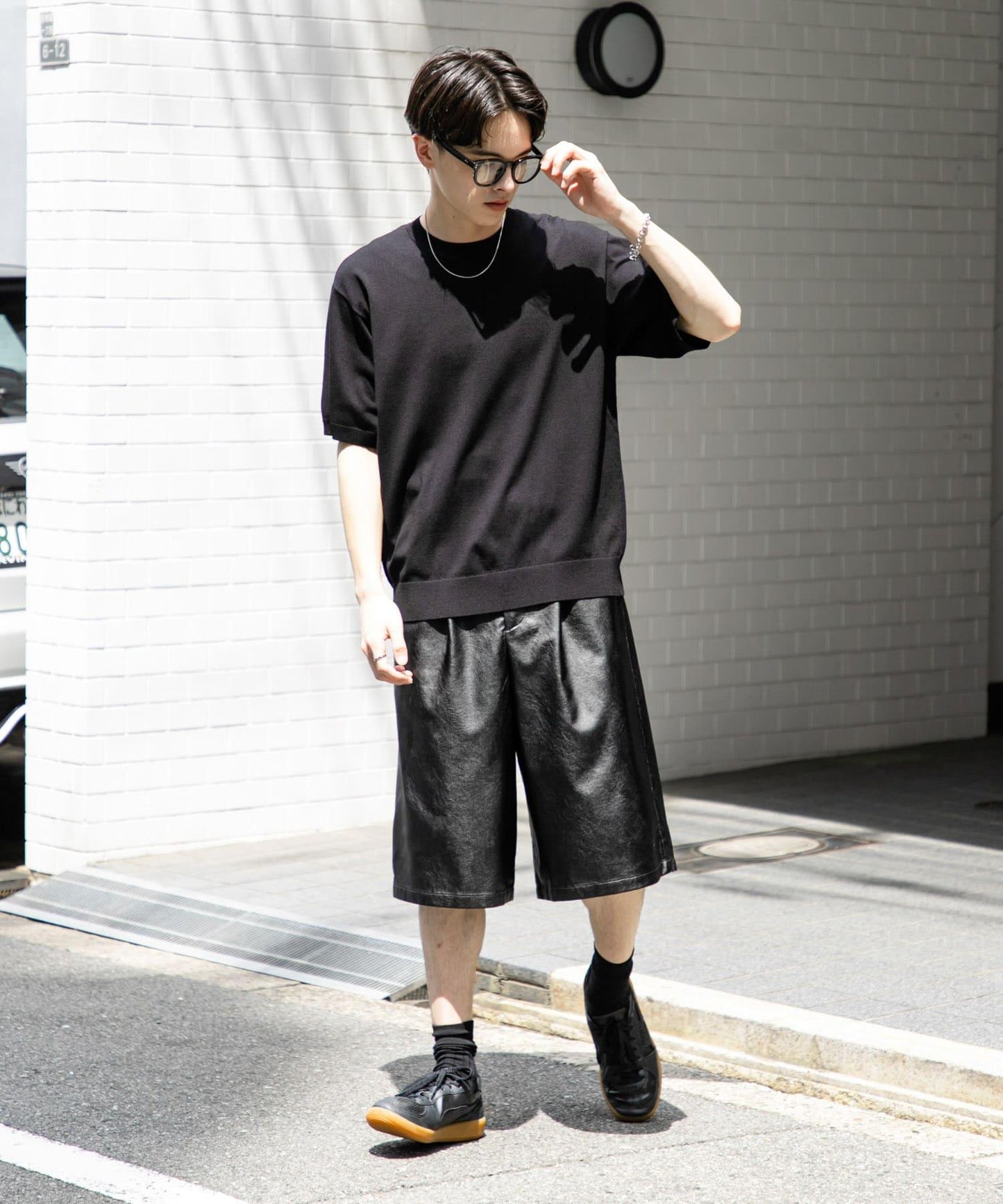 圓領針織短袖T恤