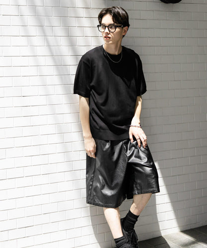 圓領針織短袖T恤