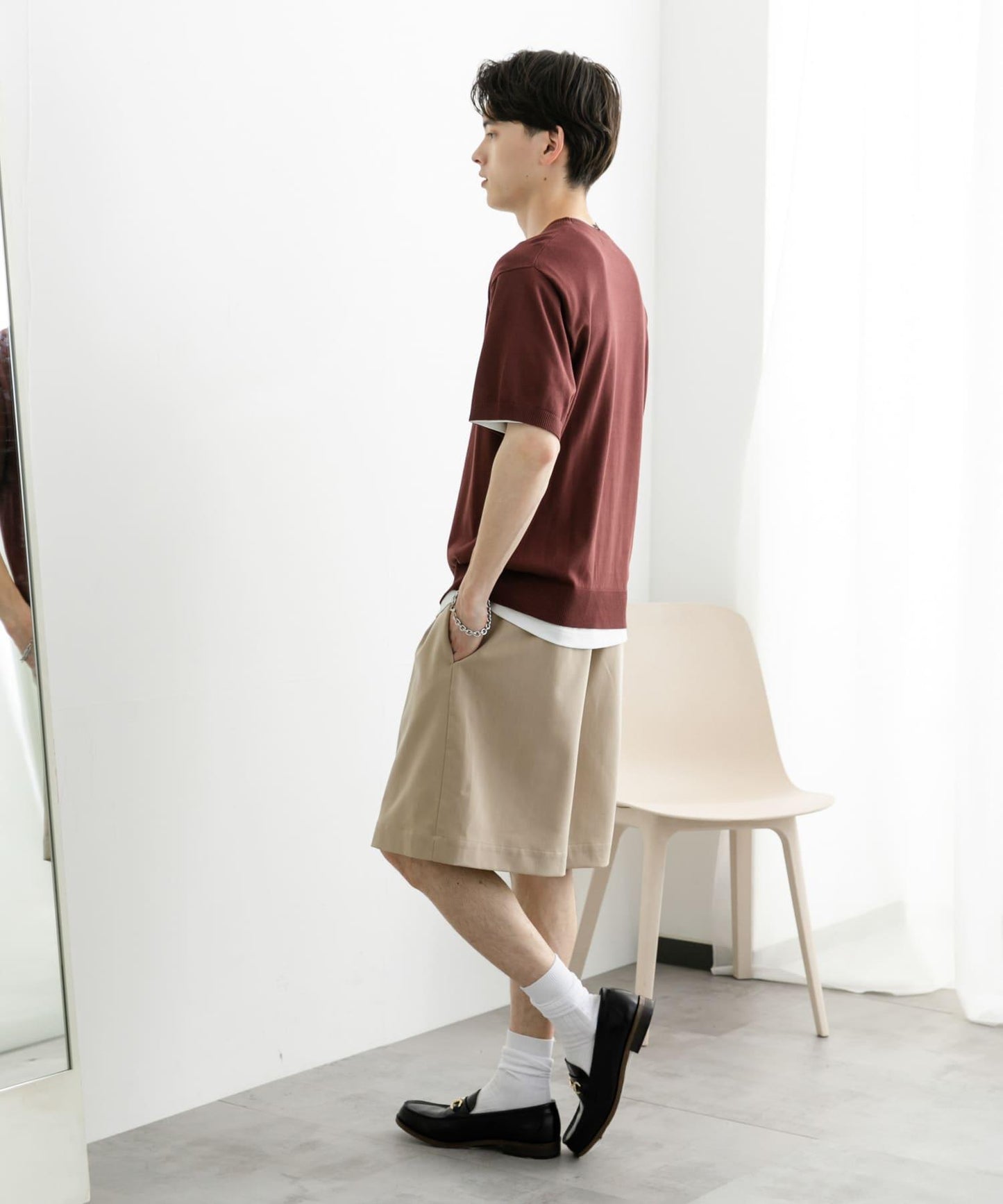 圓領針織短袖T恤