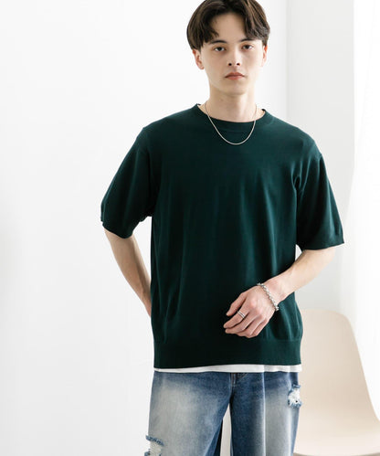 圓領針織短袖T恤