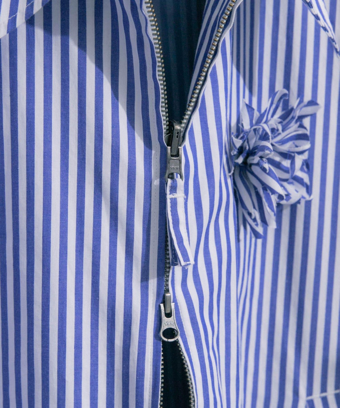 hxcyyd × SOP 條紋花卉胸花襯衫夾克（男女同款）