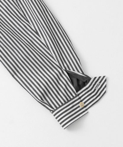 hxcyyd × SOP 條紋花卉胸花襯衫夾克（男女同款）