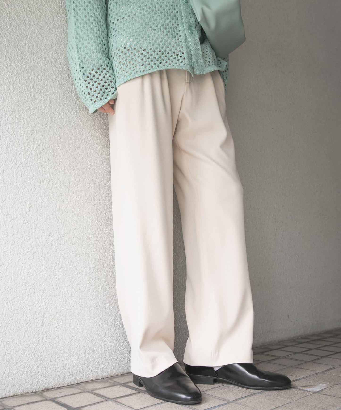 彈力錐形休閒褲