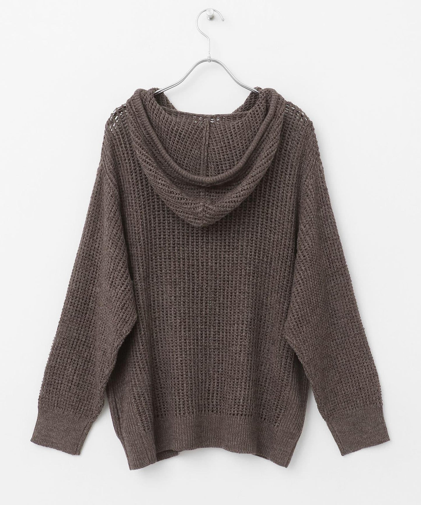 透視網紗連帽拉鍊外套