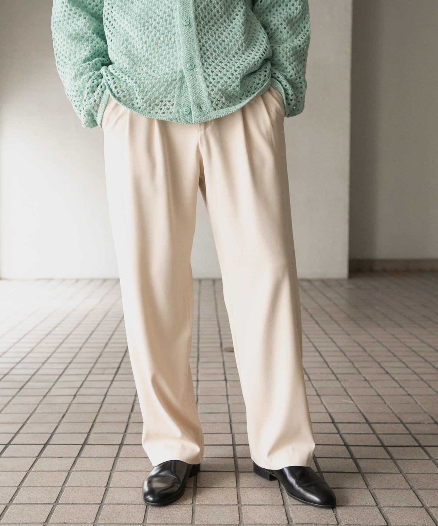 彈力錐形休閒褲