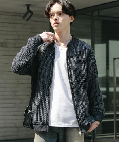 男女同款 可水洗 透視網眼駕駛員開衫