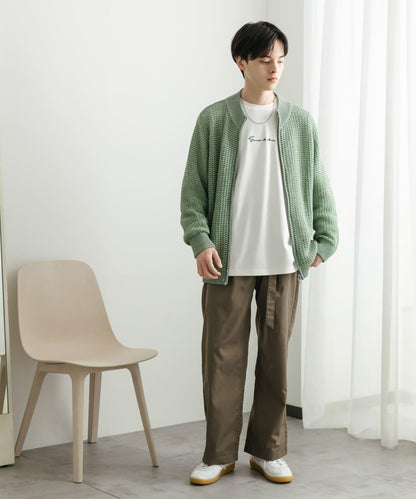 男女同款 可水洗 透視網眼駕駛員開衫