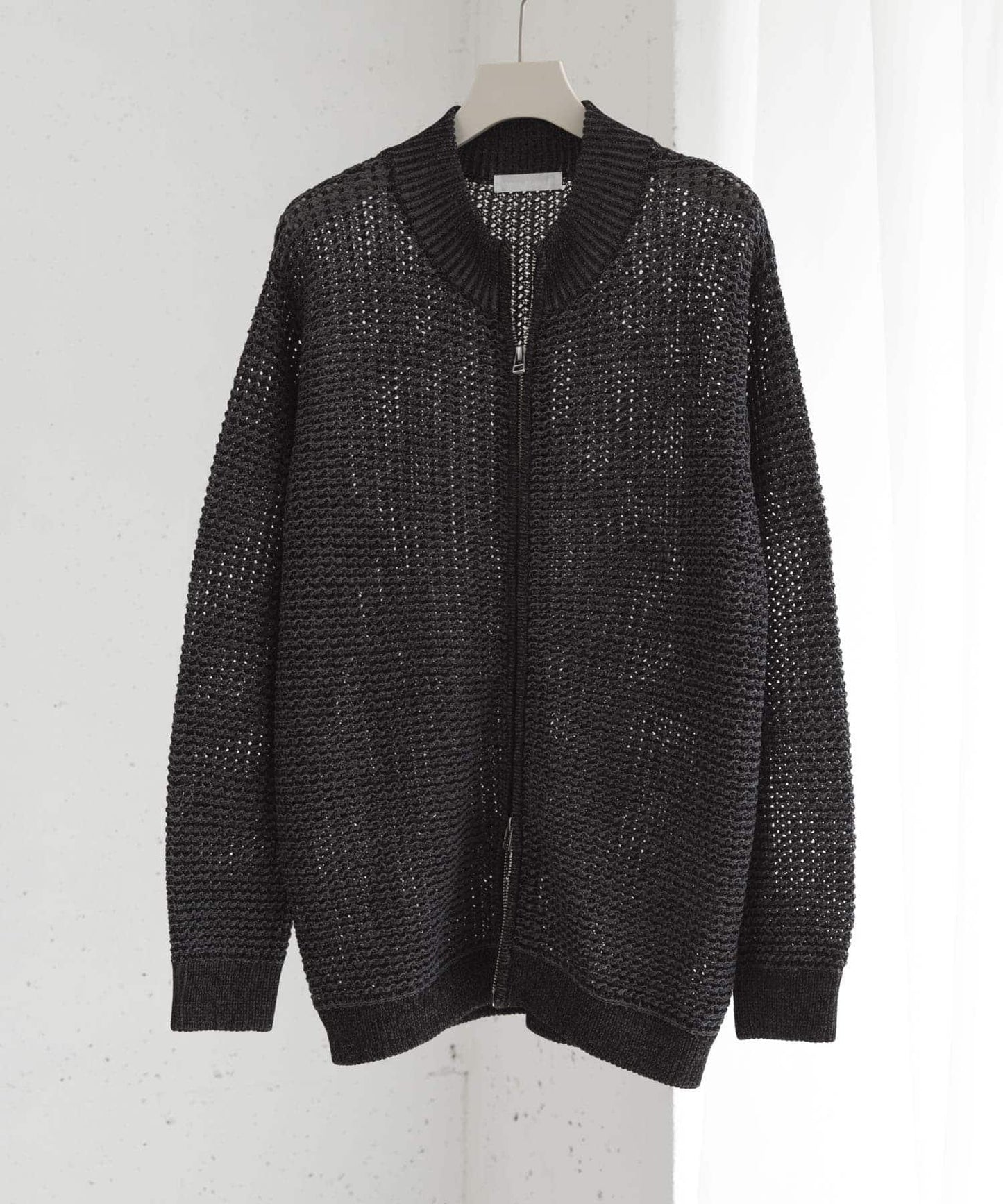 男女同款 可水洗 透視網眼駕駛員開衫