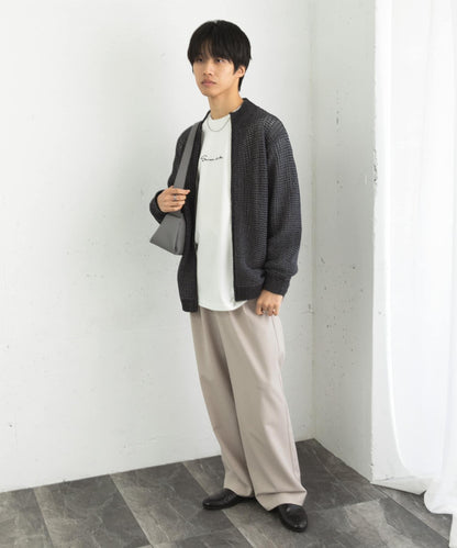 男女同款 可水洗 透視網眼駕駛員開衫