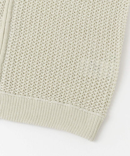 男女同款 可水洗 透視網眼駕駛員開衫