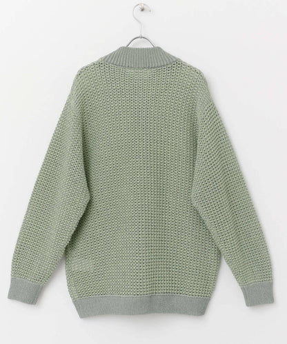 男女同款 可水洗 透視網眼駕駛員開衫