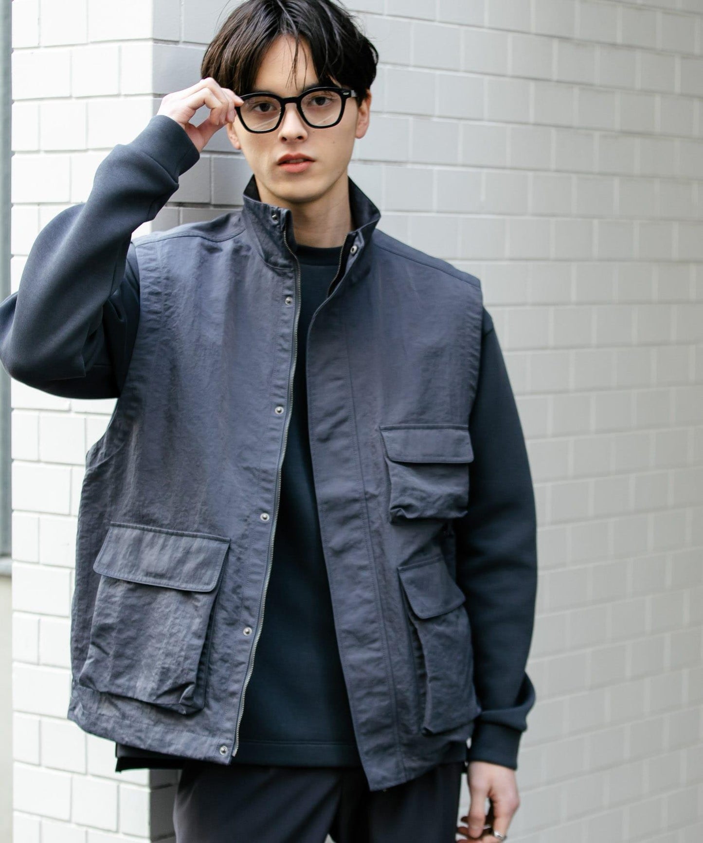 多口袋工裝馬甲