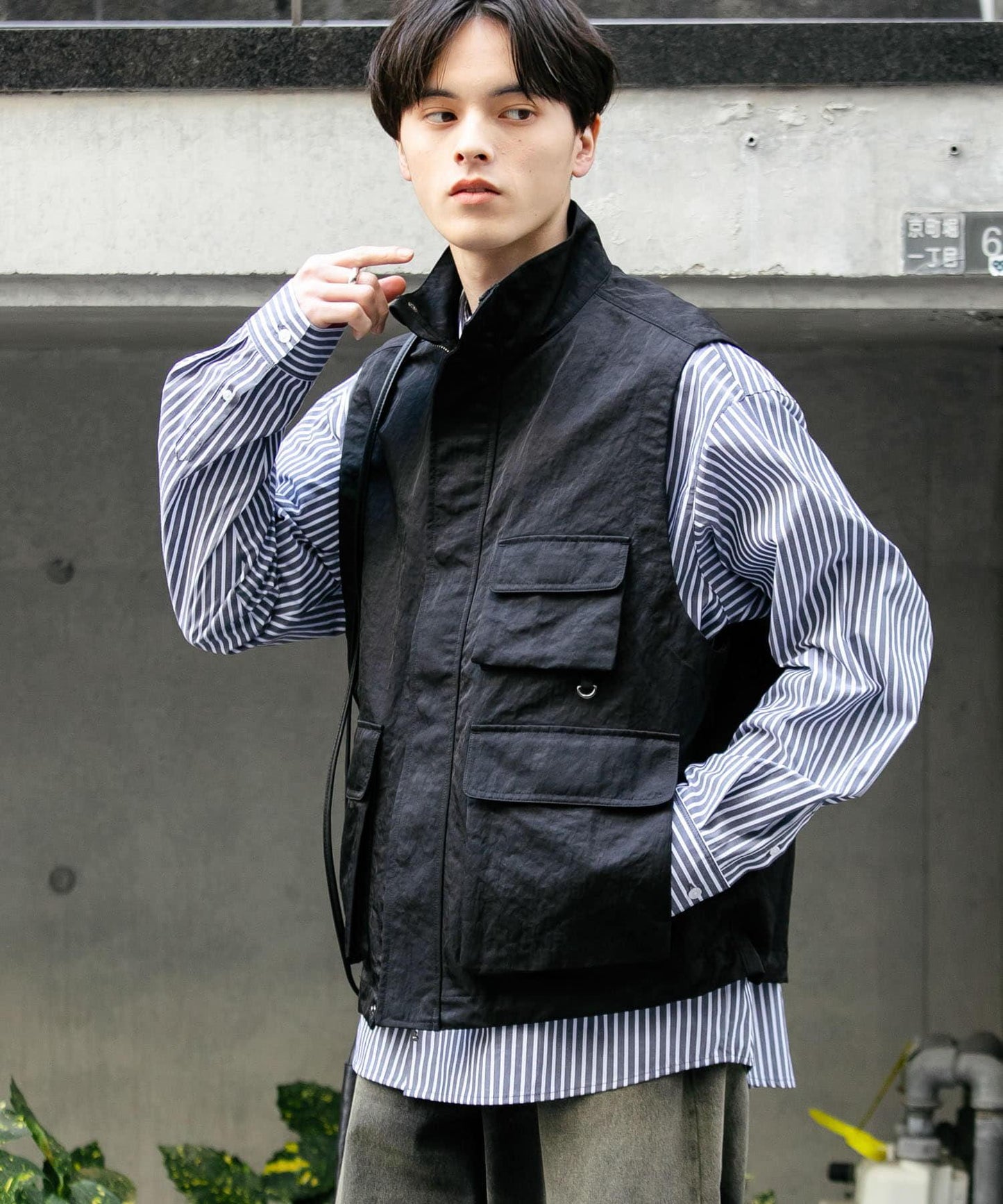 多口袋工裝馬甲