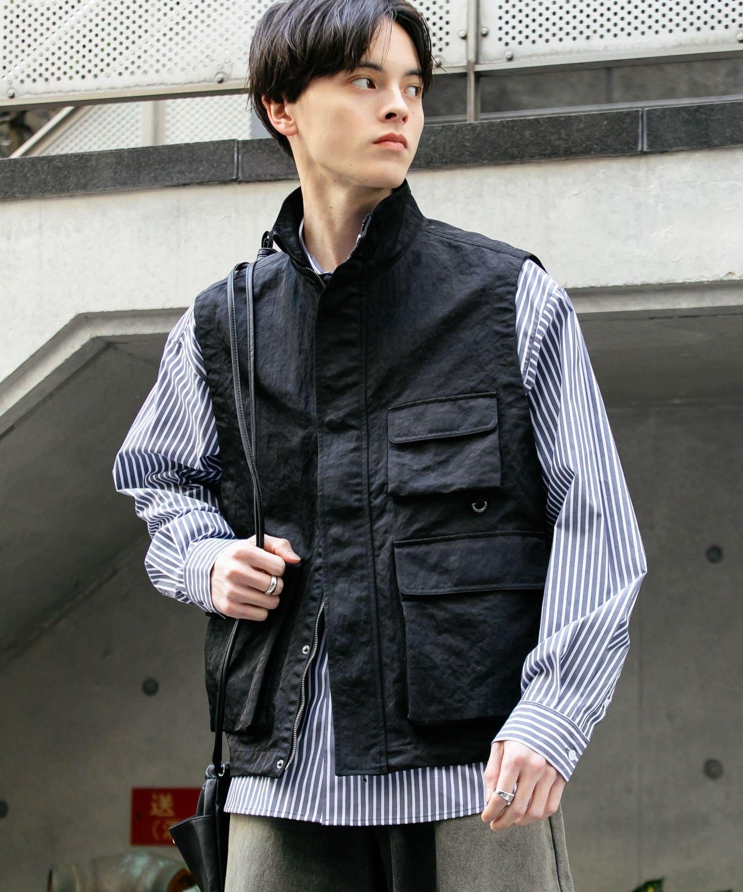 多口袋工裝馬甲