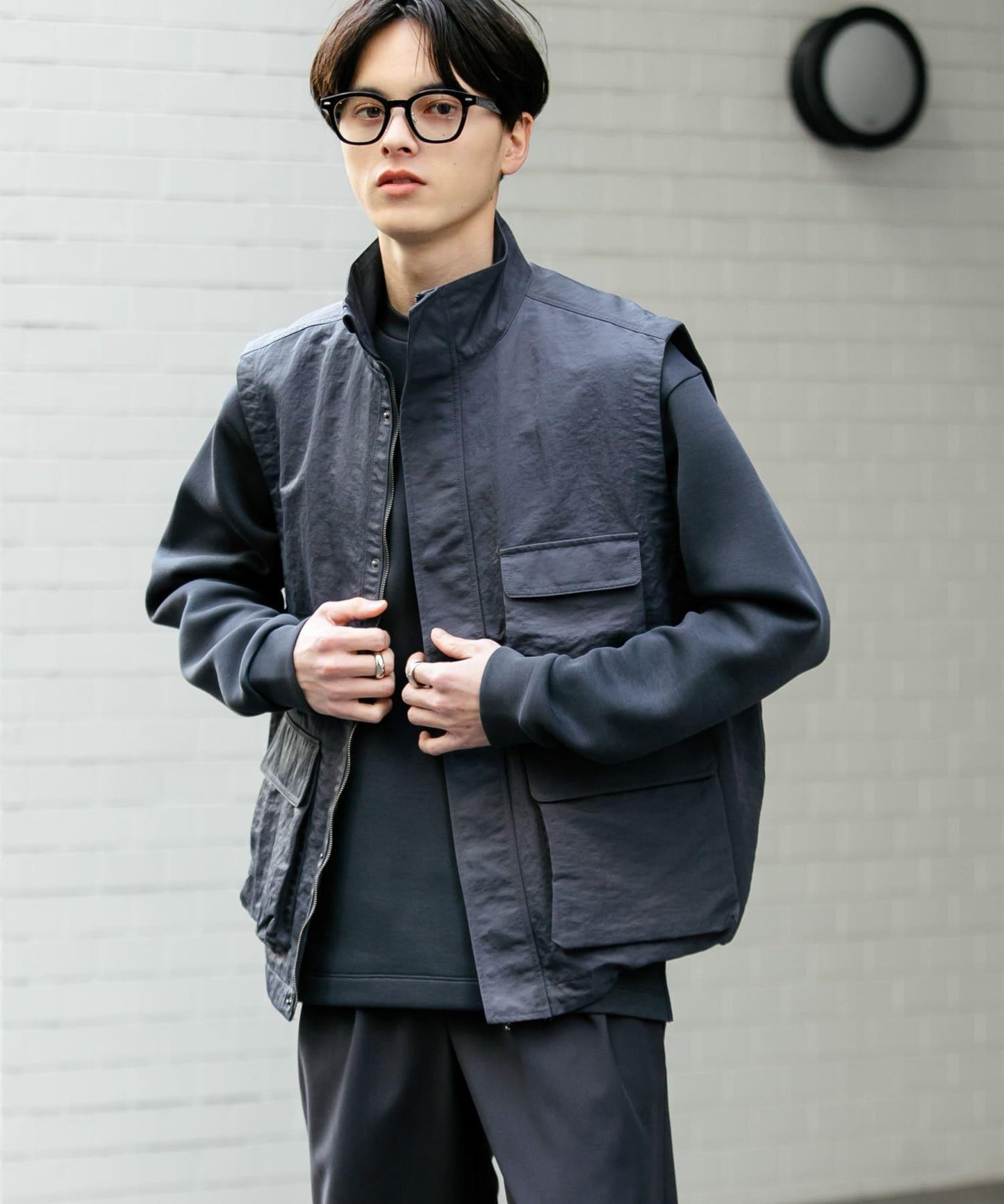 多口袋工裝馬甲