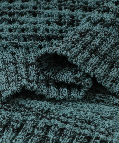 混色半拉鍊針織背心