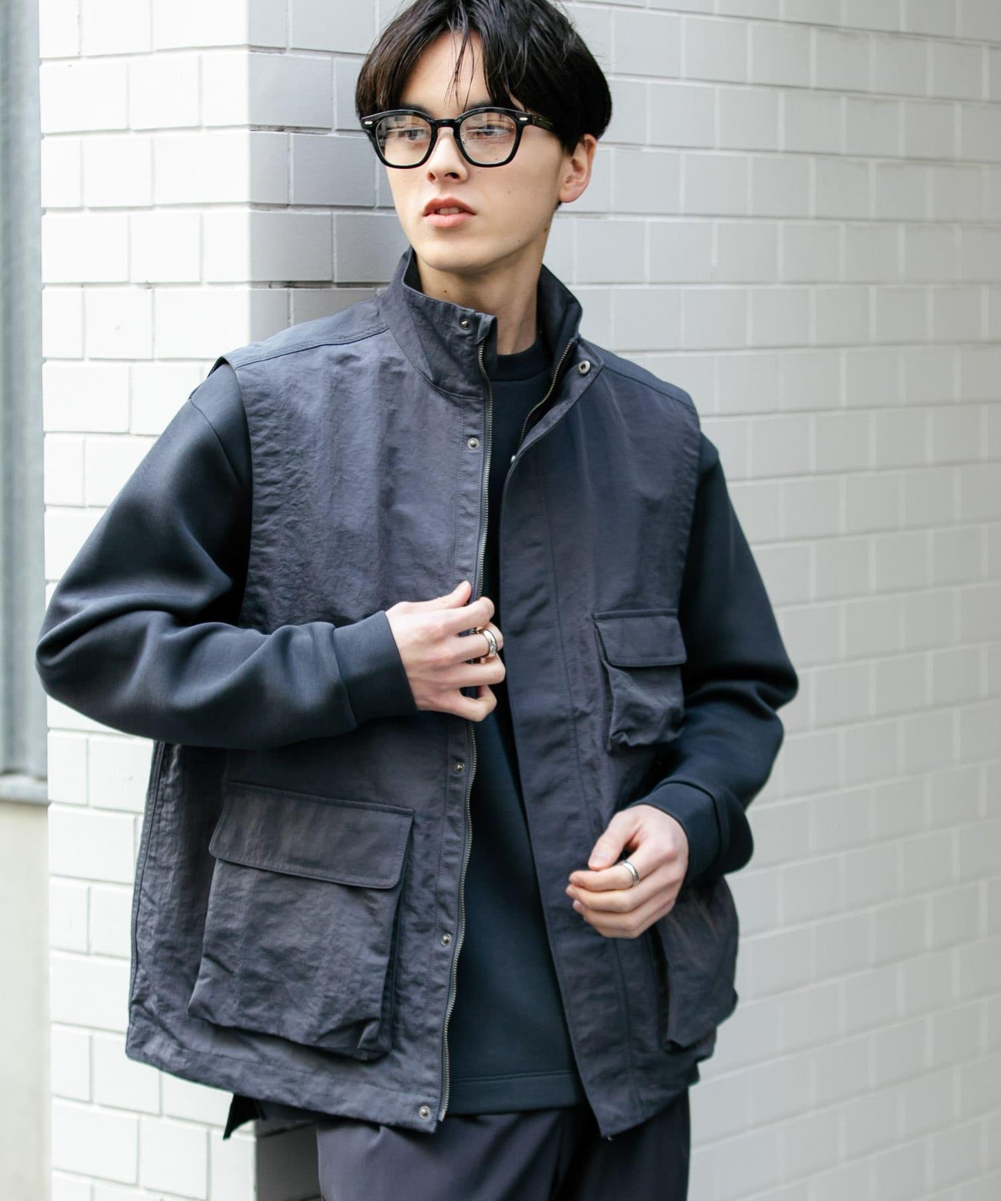 多口袋工裝馬甲