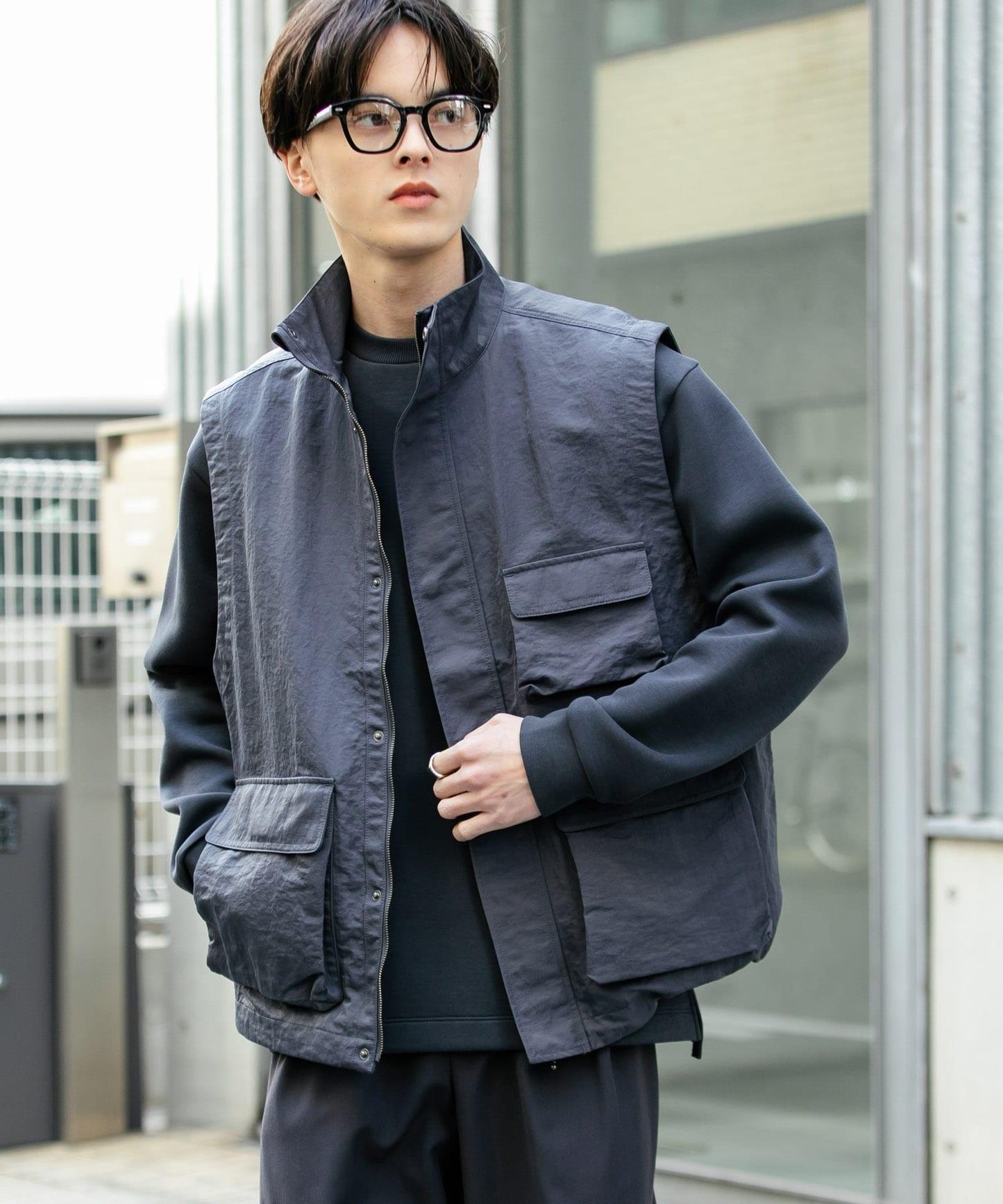 多口袋工裝馬甲