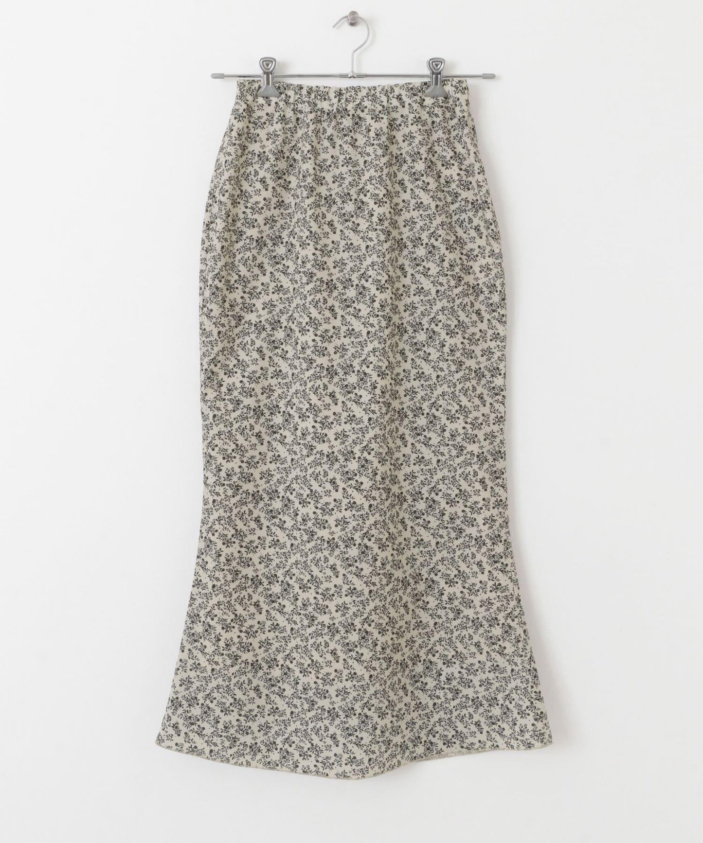 小花圖案褶皺半身裙