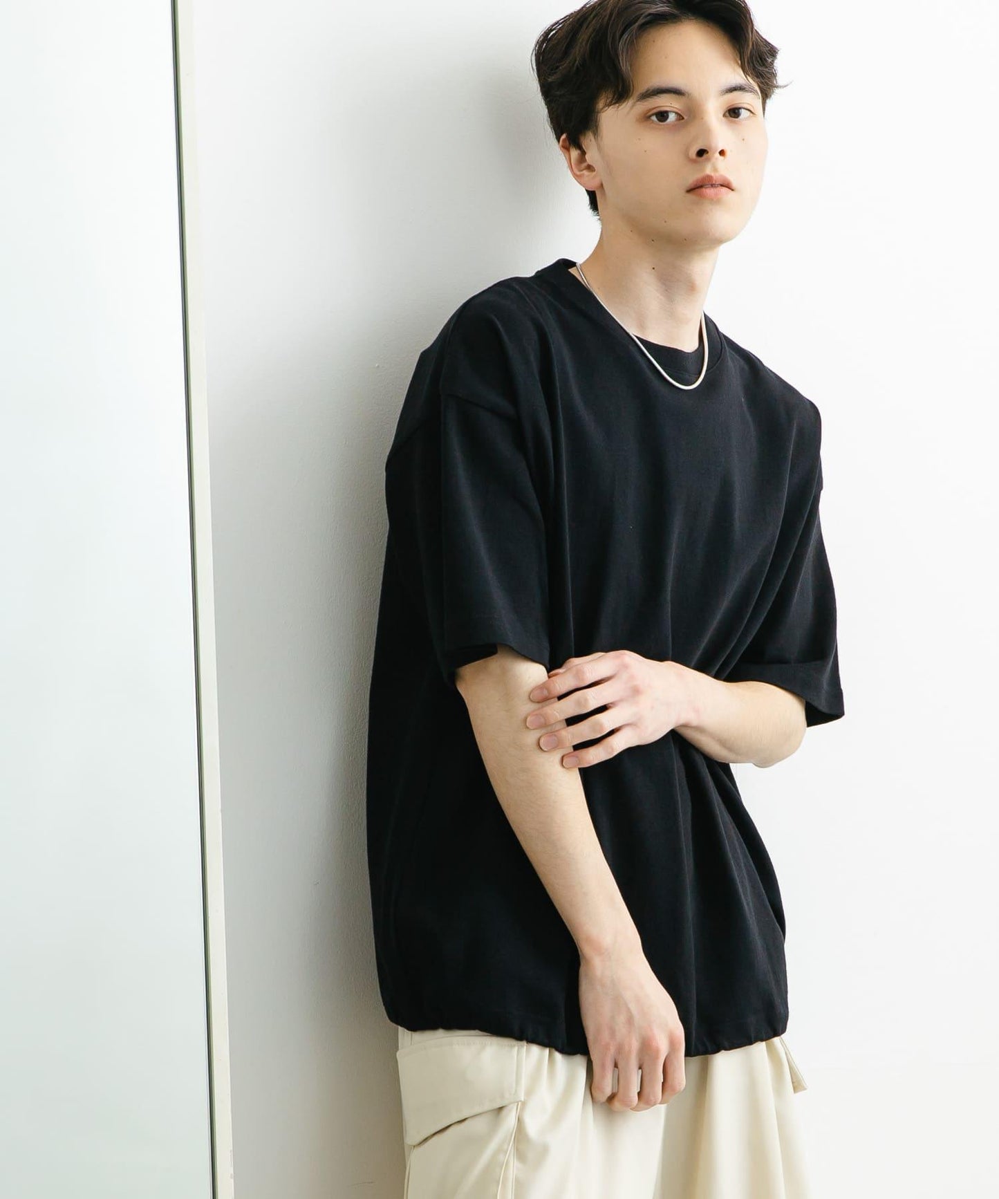 中性款抽繩短袖T恤