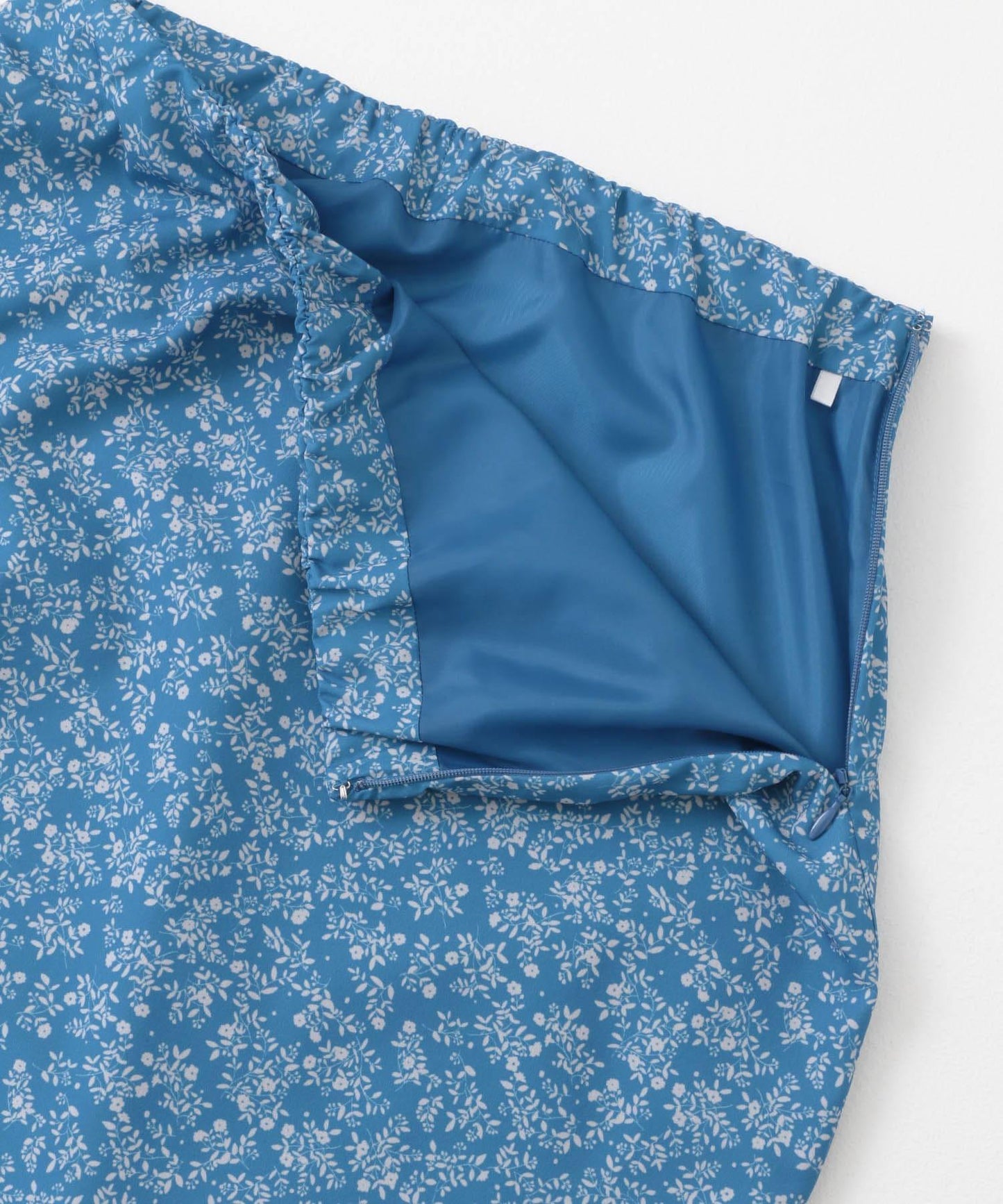 小花圖案褶皺半身裙