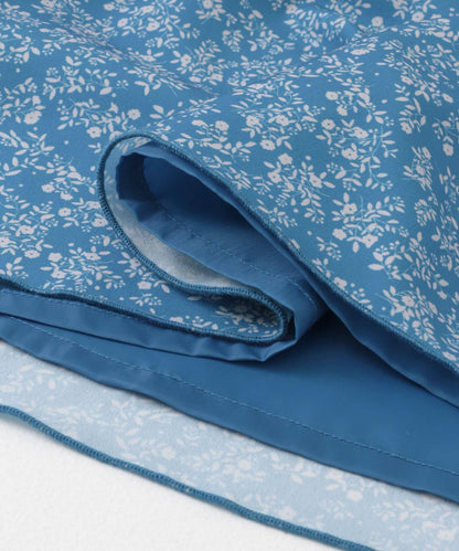 小花圖案褶皺半身裙