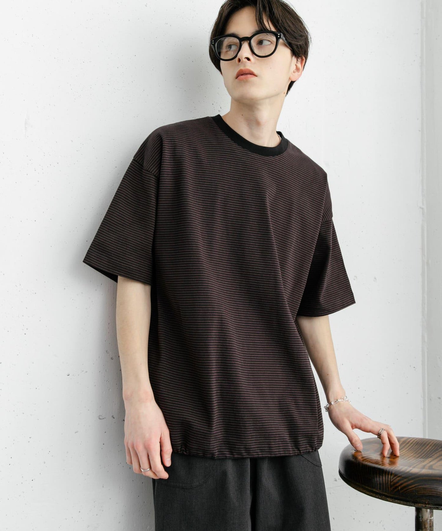 中性款抽繩短袖T恤