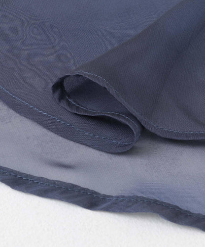 立領香檳色薄紗襯衫