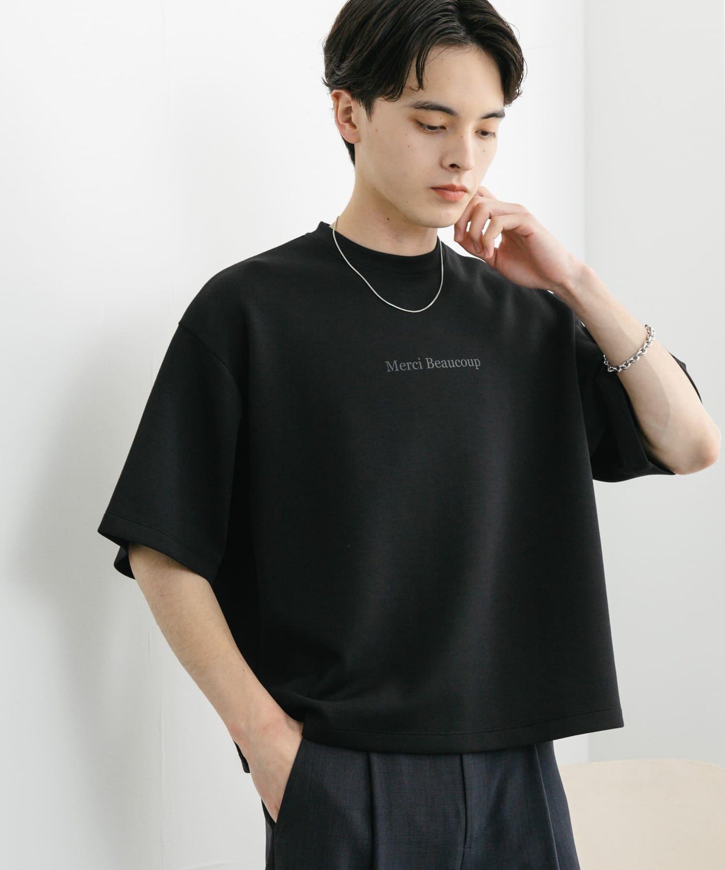 french 標誌短袖T恤