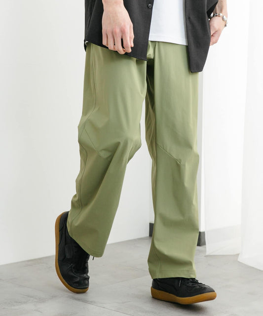 4WAY彈力編織腰帶長褲