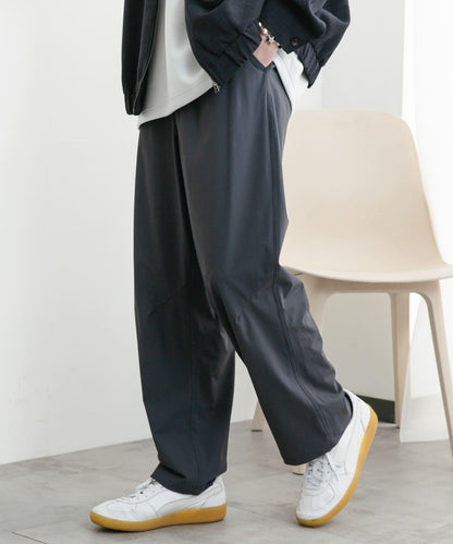 4WAY彈力編織腰帶長褲