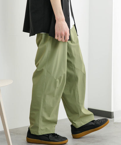 4WAY彈力編織腰帶長褲