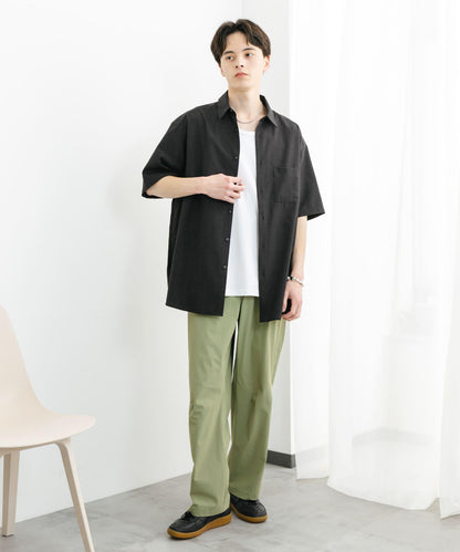 4WAY彈力編織腰帶長褲