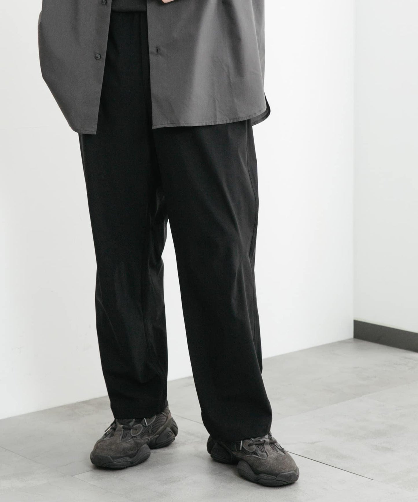 4WAY彈力編織腰帶長褲