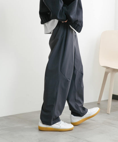 4WAY彈力編織腰帶長褲