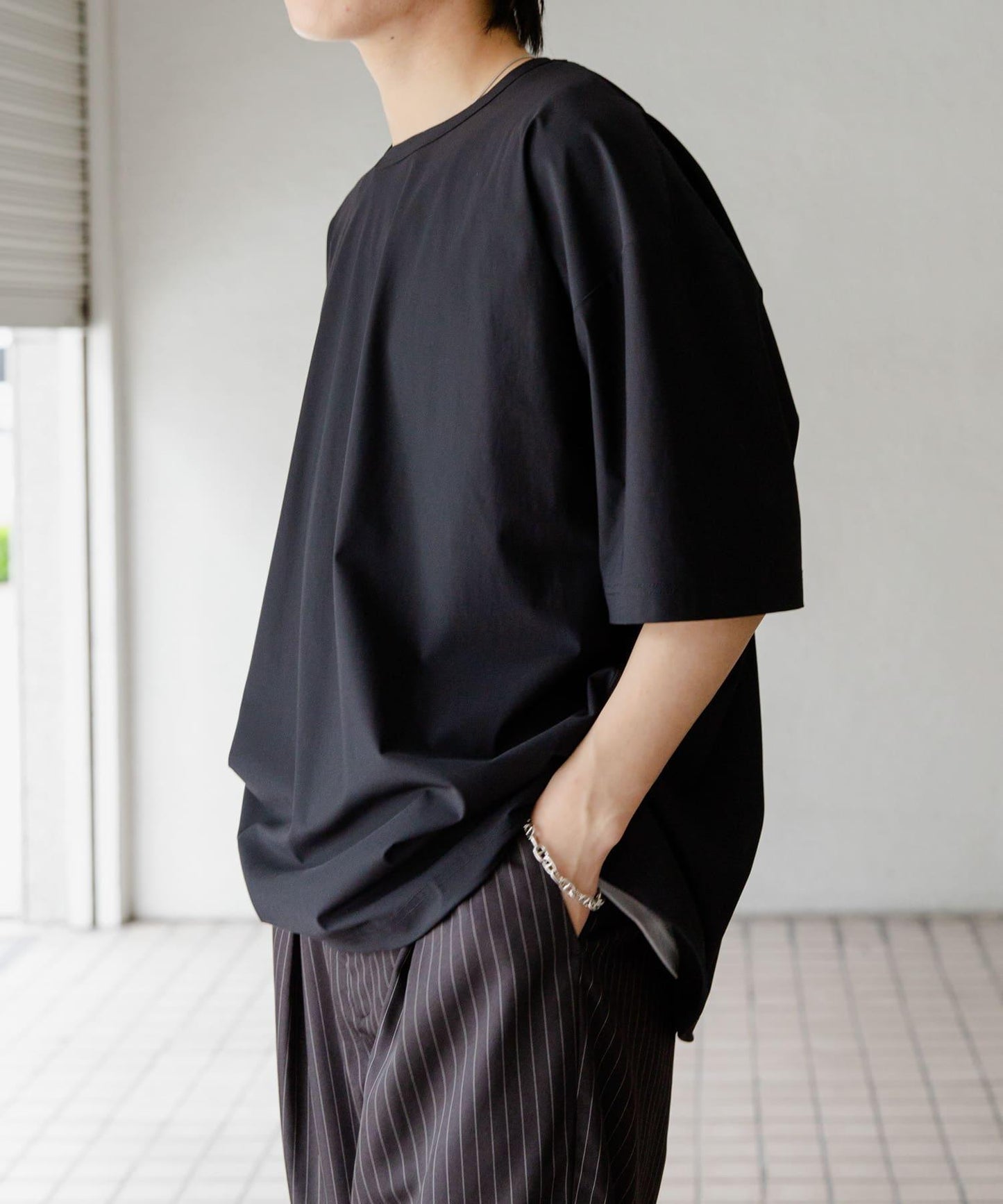 4向彈力套頭短袖T恤