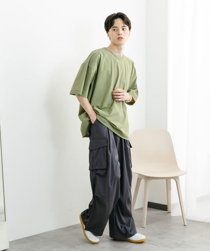 4向彈力套頭短袖T恤