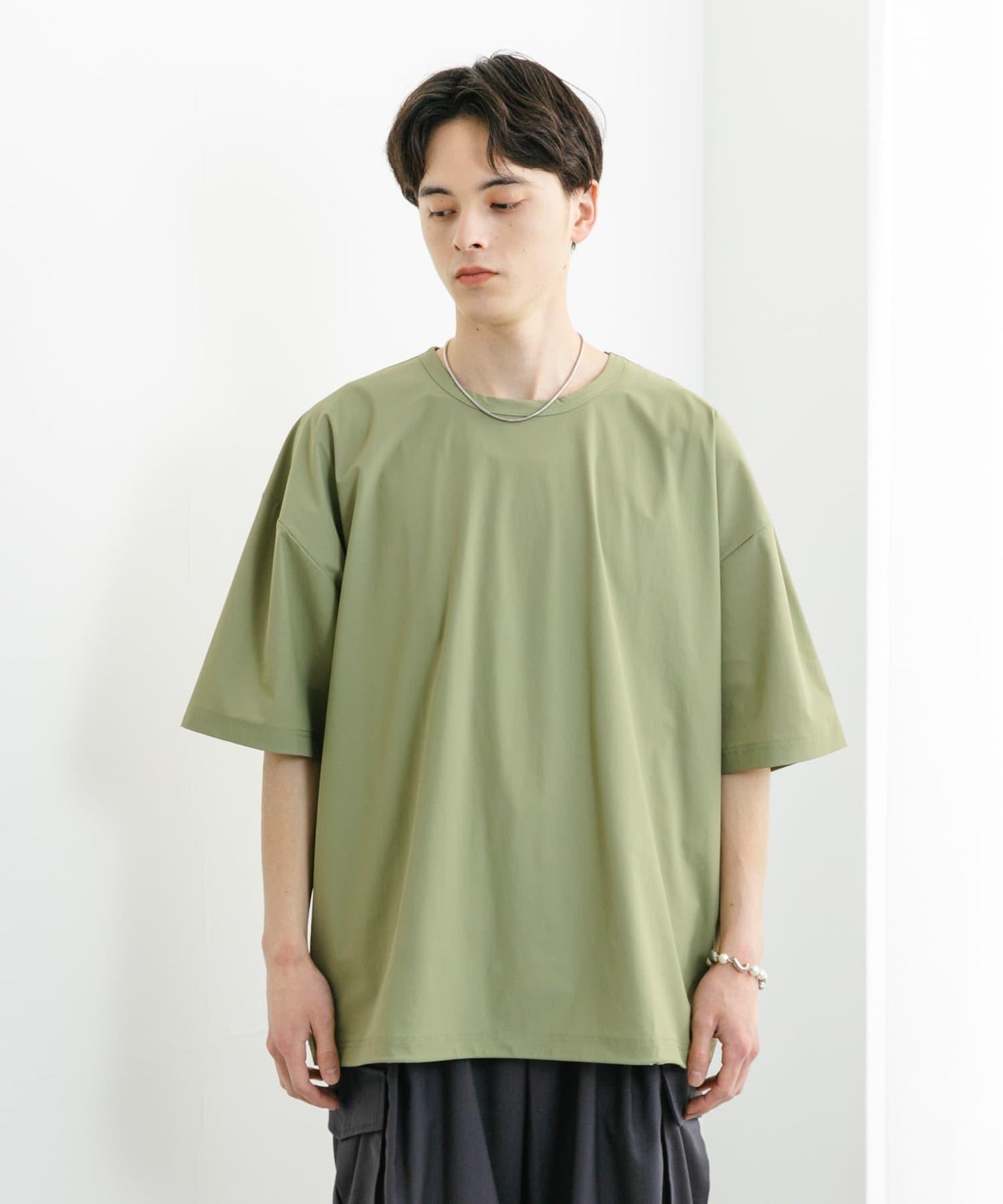 4向彈力套頭短袖T恤